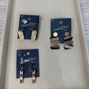 Universal Thread Boho Fashion Dangling Earrings Bundle of 3 Pairs Nickel Free